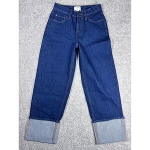 Kate Spade New York Target Dark Wash‎ Wide Leg Cropped Denim Jeans Sz 00